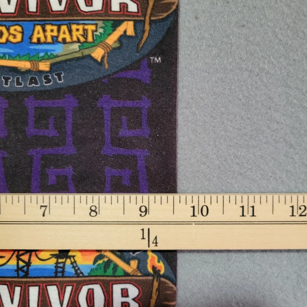 Buff Survivor Worlds Apart Merica Tribe Purple Neck Gaiter Headwear CBS TV Show